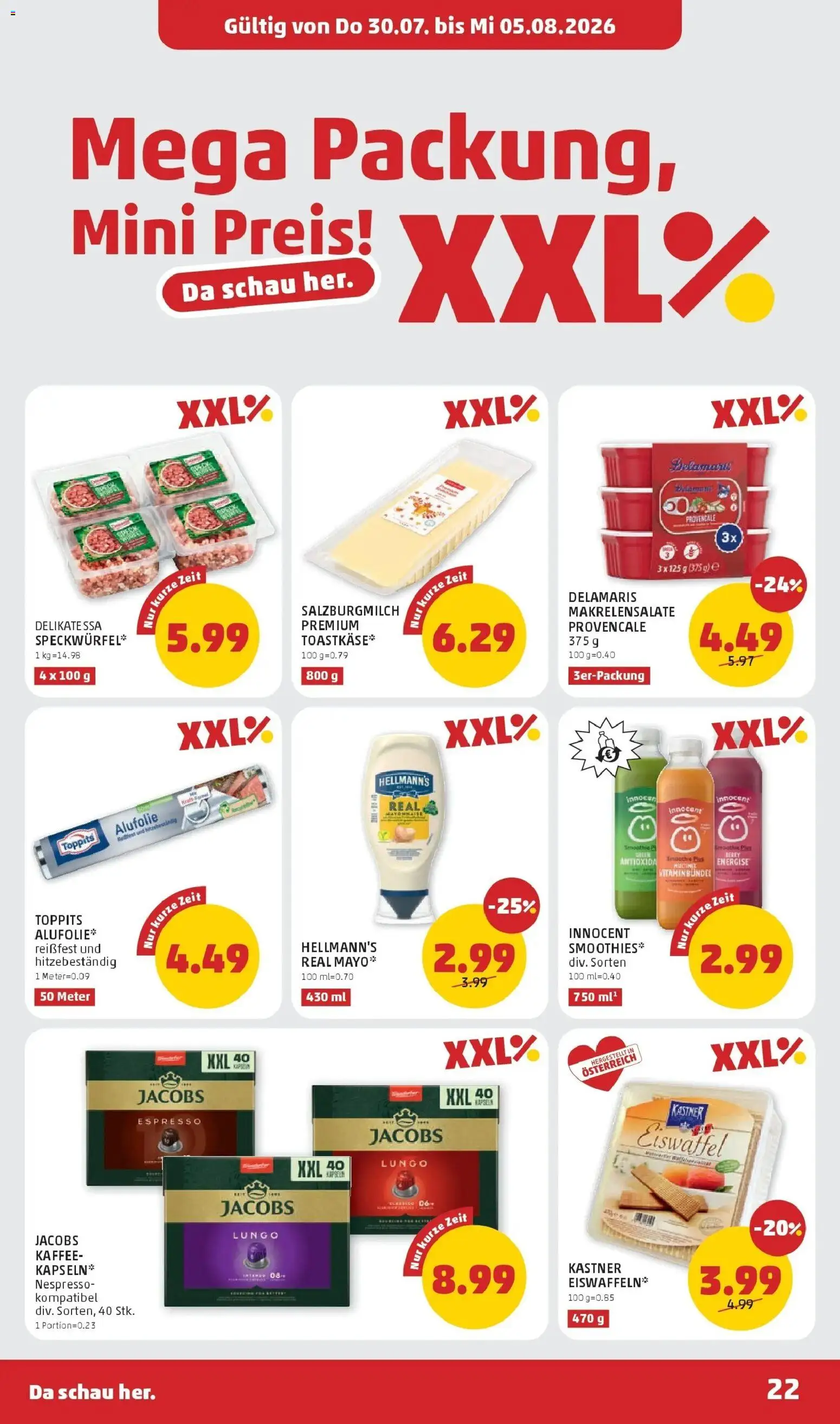 Penny Markt Die ganze Woche sparen gültig ab 30.07.2026 | Seite: 22 | Produkte: Kaffee