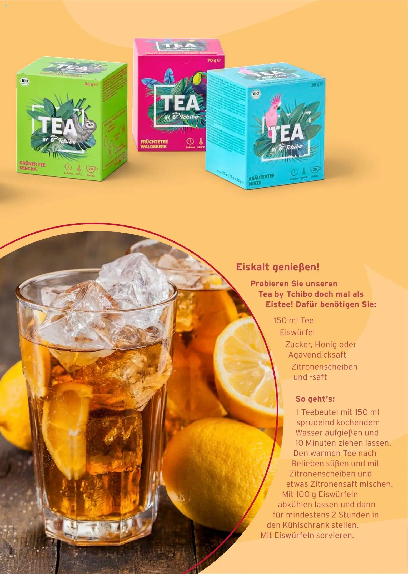 Prospekt Tchibo Summer mornings – gültig ab 27.05.2026 | Seite: 27 | Produkte: Kühlschrank, Wasser, Saft, Tee