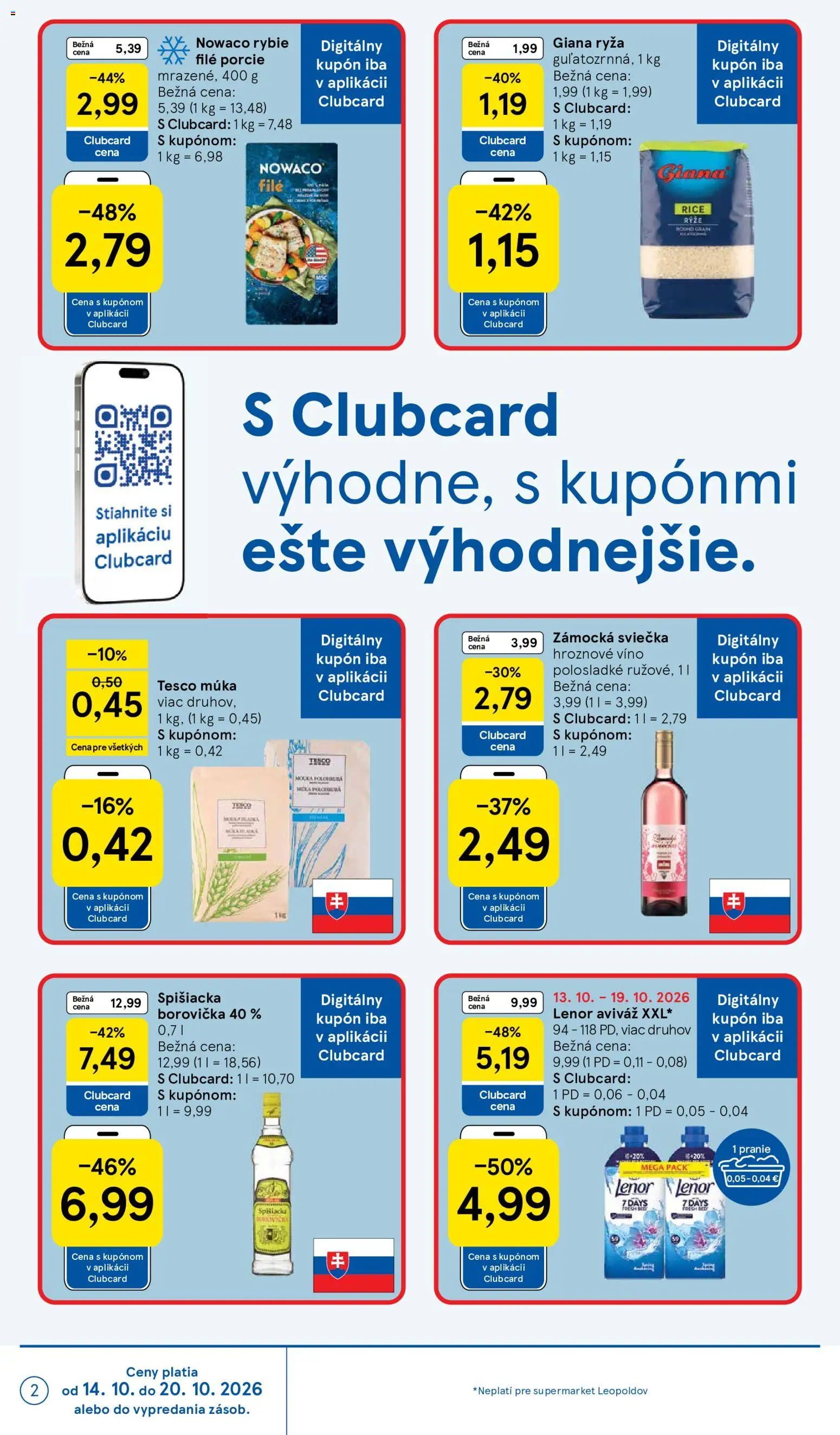 Nové Tesco akcie – leták je platný od 14.10.2026 | Strana: 2