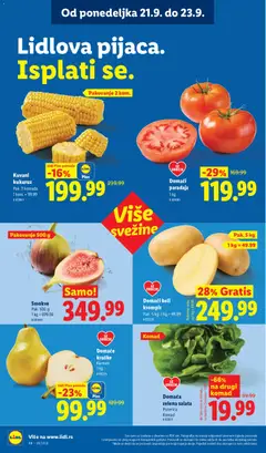 Domaći beli krompir, Domaći beli krompir, Pak. 5 kg - pregled Lidl kataloga - važi od 17.09.2026 | Strana: 82 | Proizvode: Salata, Kukuruz, Pakovanje, Paradajz