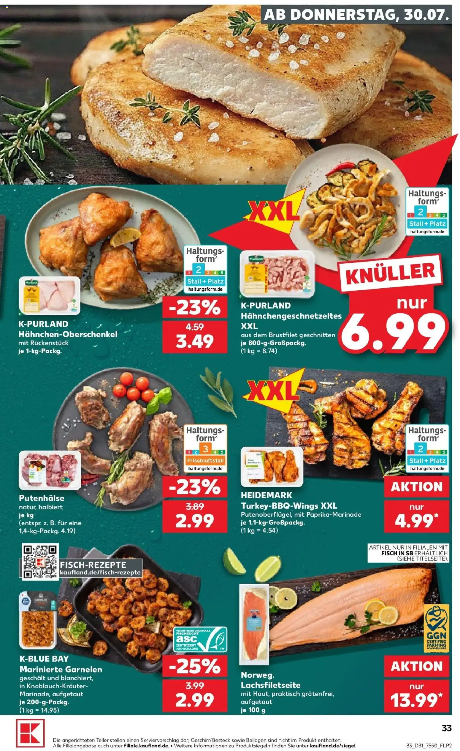 Kaufland Prospekt Oppenheim – gültig ab 27.07.2026 | Seite: 42 | Produkte: Garnelen, Fisch