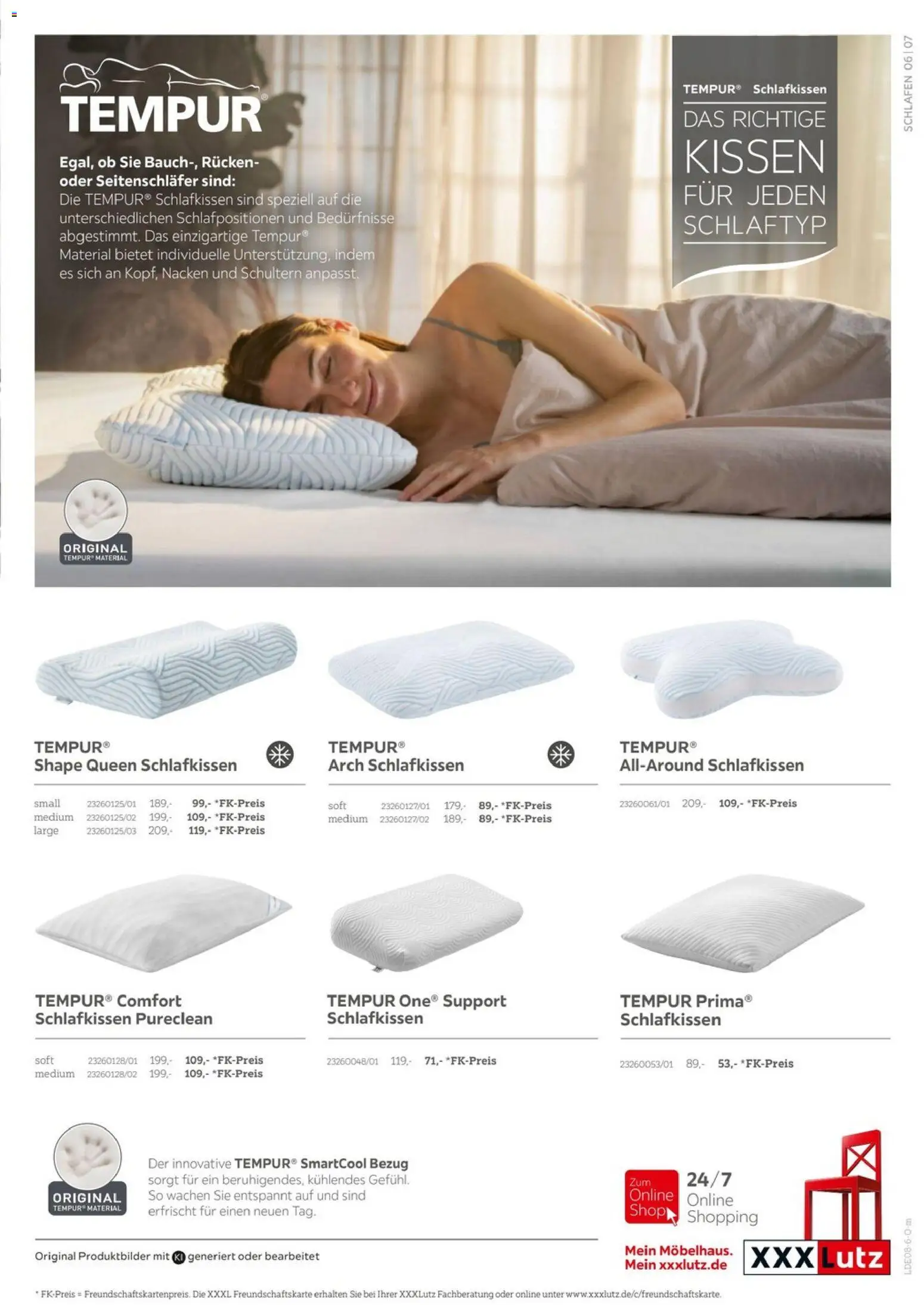 XXXLutz Tempur Spezial – gültig ab 15.08.2026 | Seite: 7 | Produkte: Kissen