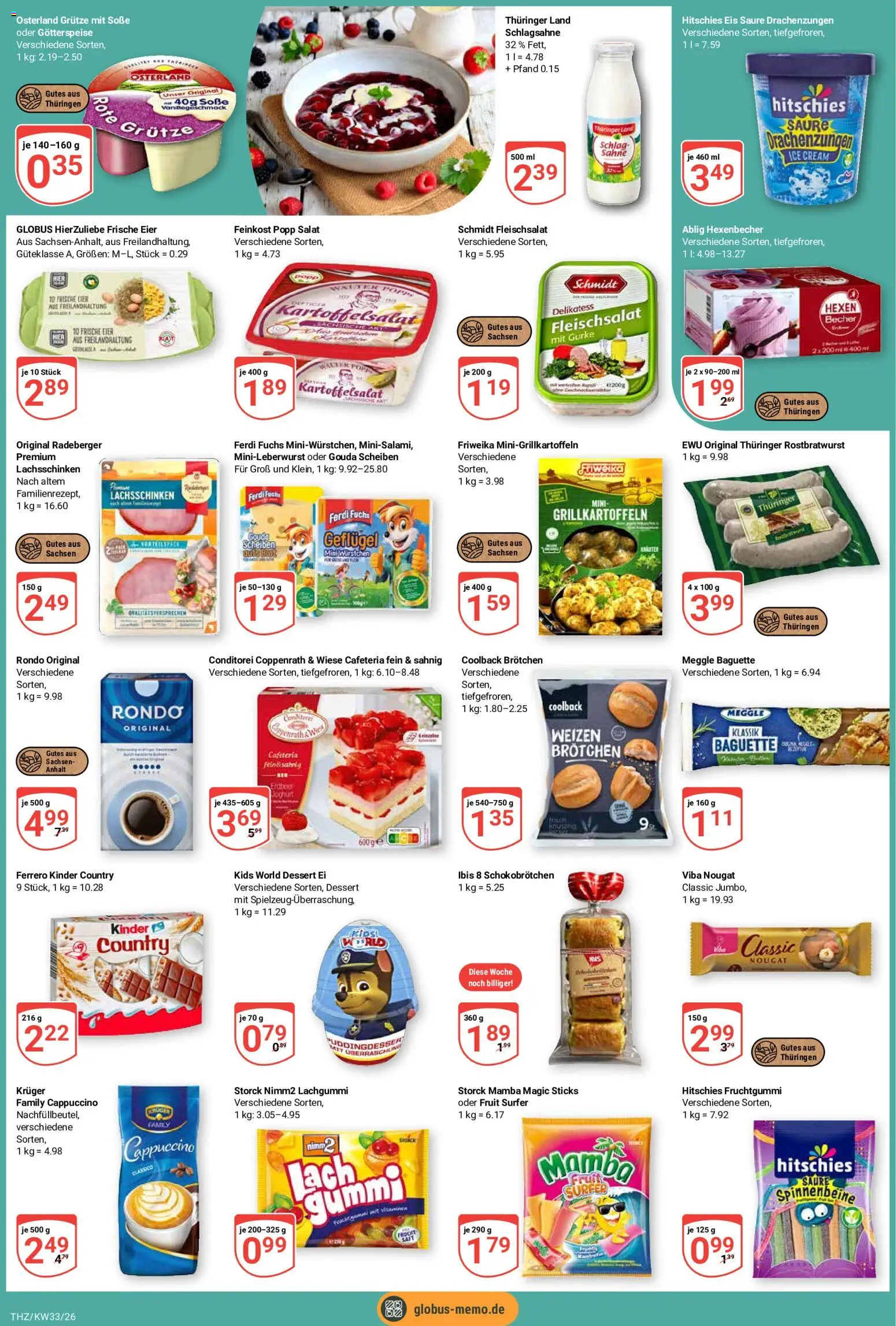 Globus Prospekt Theißen – gültig ab 10.08.2026 | Seite: 5 | Produkte: Eier, Gouda, Salat, Kinder country