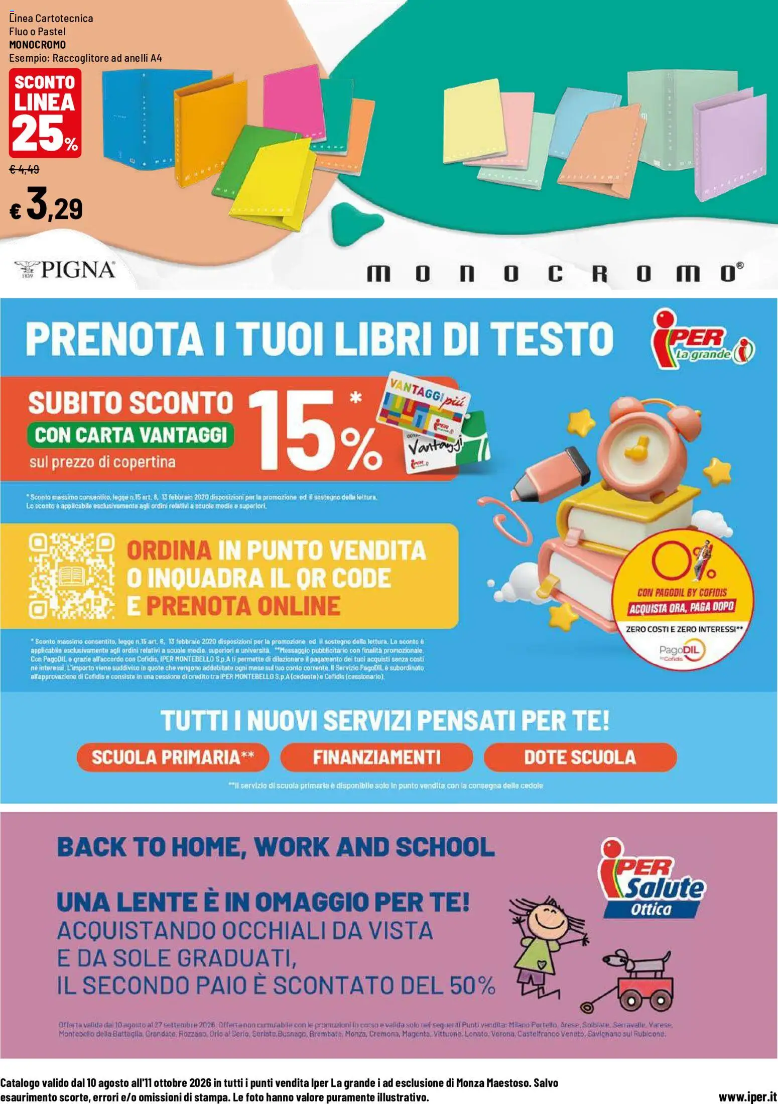 Volantino Iper del 10/08/2026 | Pagina: 24 | Prodotti: Libri, Tè, Occhiali, Occhiali da vista