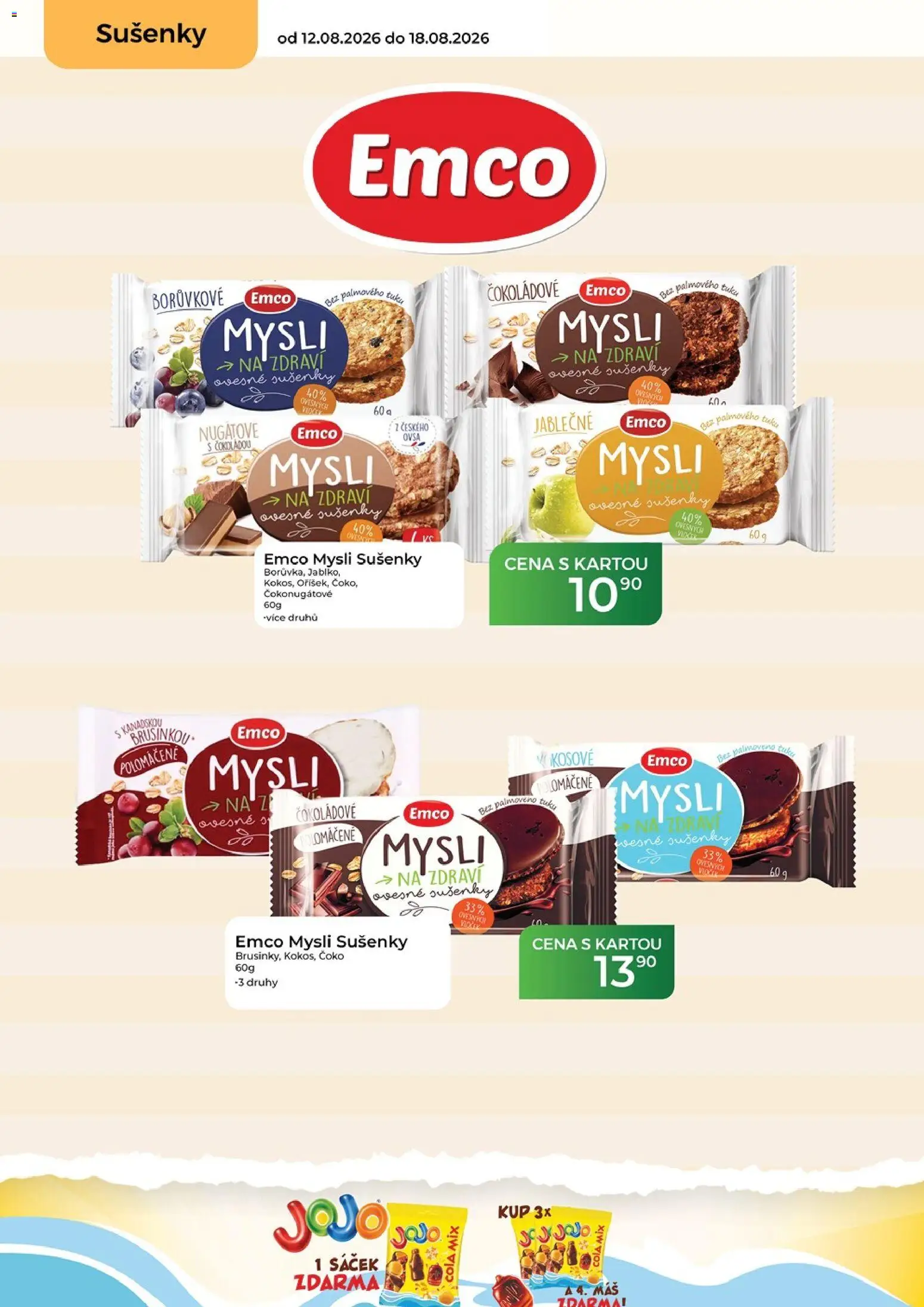 Tamda Foods leták od 12.08.2026 | Strana: 26 | Produkty: Emco Mysli, Sušenky, Cola, Sáček