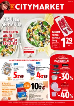 K-Citymarket-mainoslehti voimassa 19/10/2026 alkaen