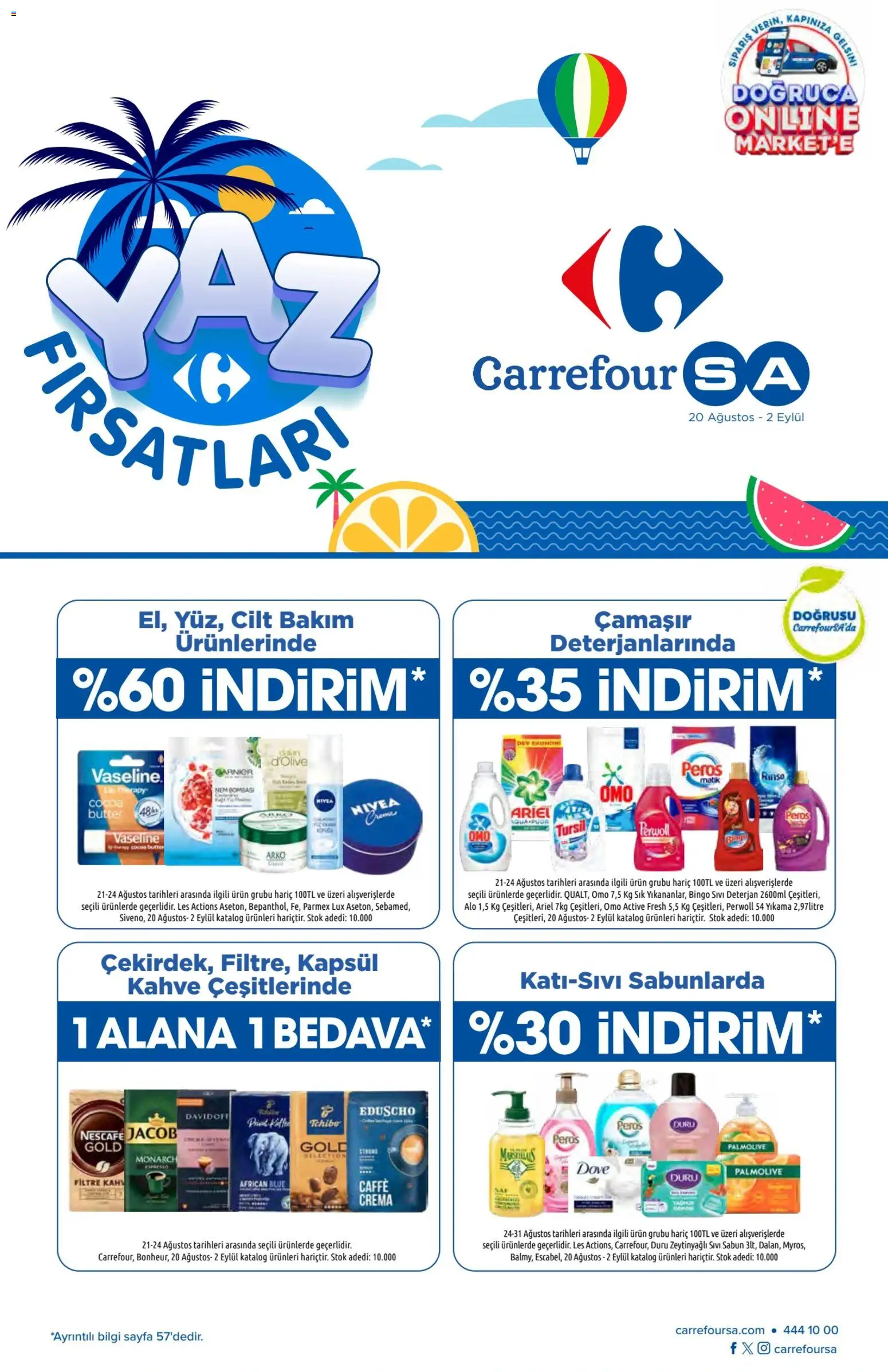 CarrefourSA - Katalog Gurme - 20 Ağustos 2026 tarihinden itibaren geçerlidir | Sayfa: 1 | Ürünler: Sabun, Kahve, Deterjan