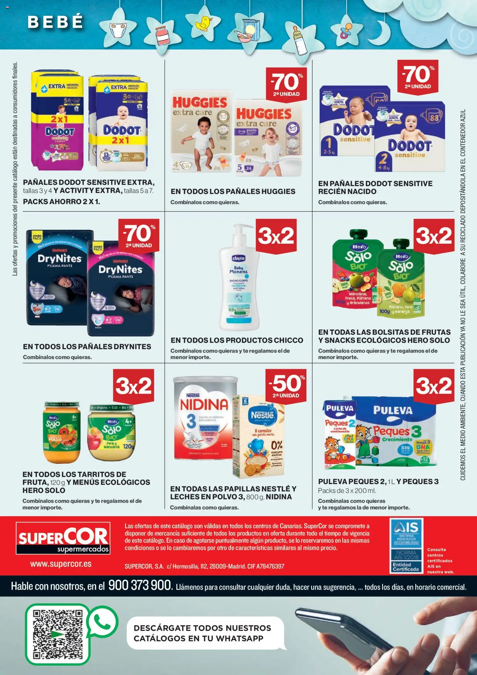Supercor Canarias │ válido desde el 26/08/2026 | Página: 28 | Productos: Snacks, Cereales, Pollo, Pañales