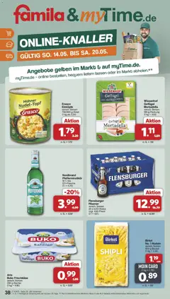 Famila Nordwest Prospekt ab 15.06.2026 gültig | Seite: 43 | Produkte: Nordbrand pfefferminzlikor, Flensburger, Erasco, Frischkase