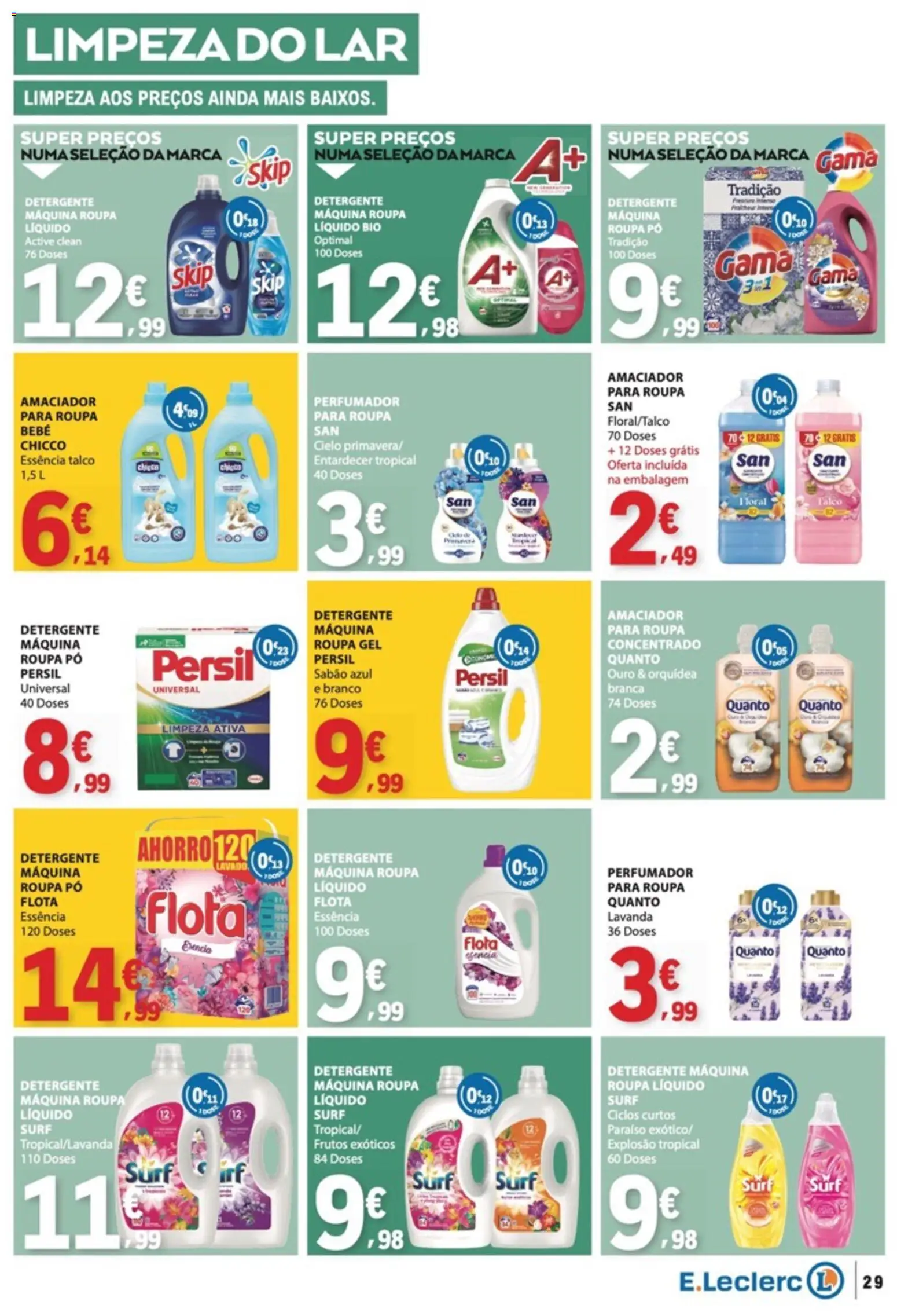 E.Leclerc folheto │ válido de 01/10/2026 | Página: 29 | Produtos: Pó, Sabão, Detergente, Persil