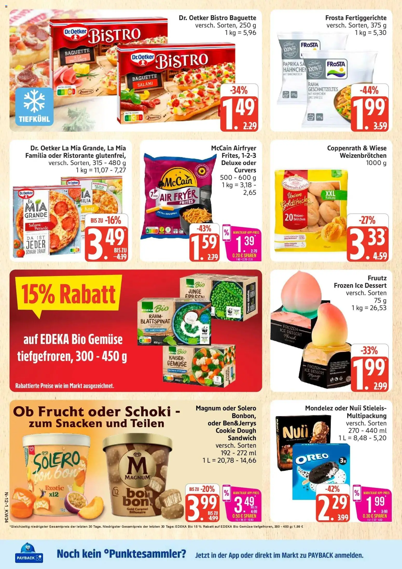 Marktkauf Prospekt Cuxhaven (ab 17.08.2026) » Angebote online | Seite: 12 | Produkte: Ristorante, Hahnchen, Baguette, Salami