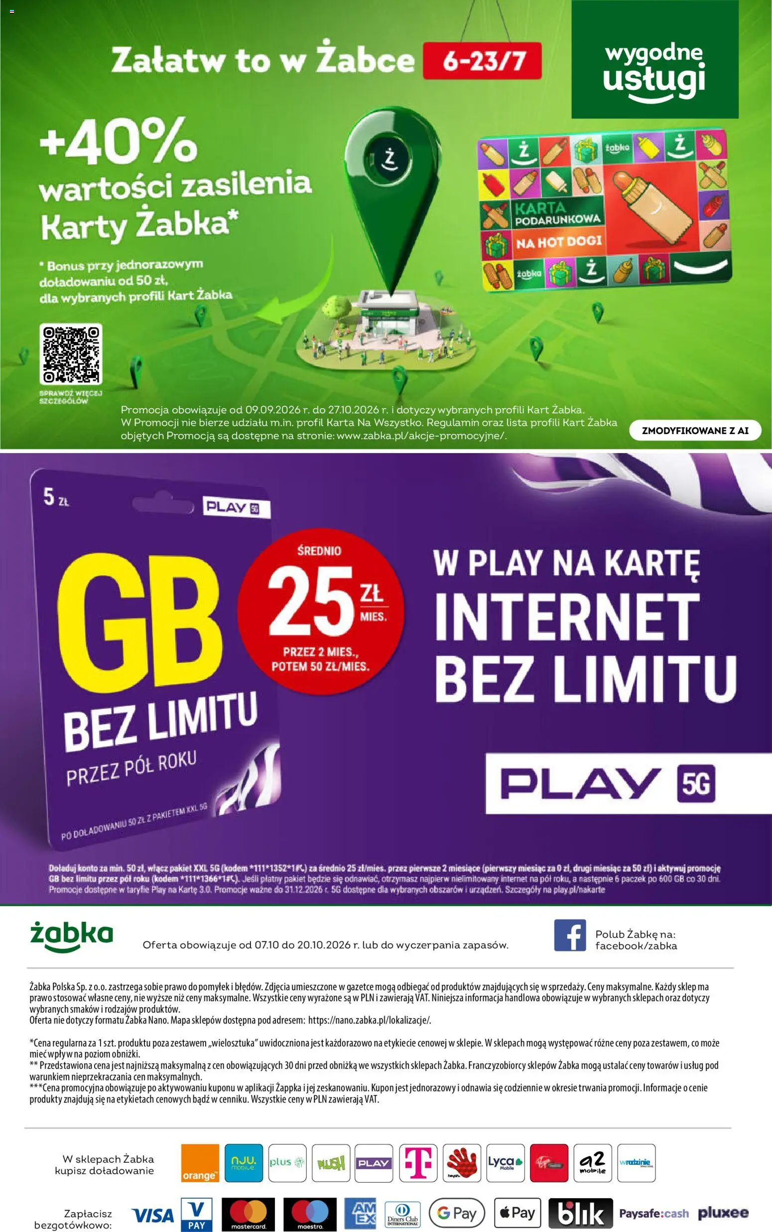 Żabka gazetka od 07.10.2026 | Strona: 80 | Produkty: Karta, Pączek