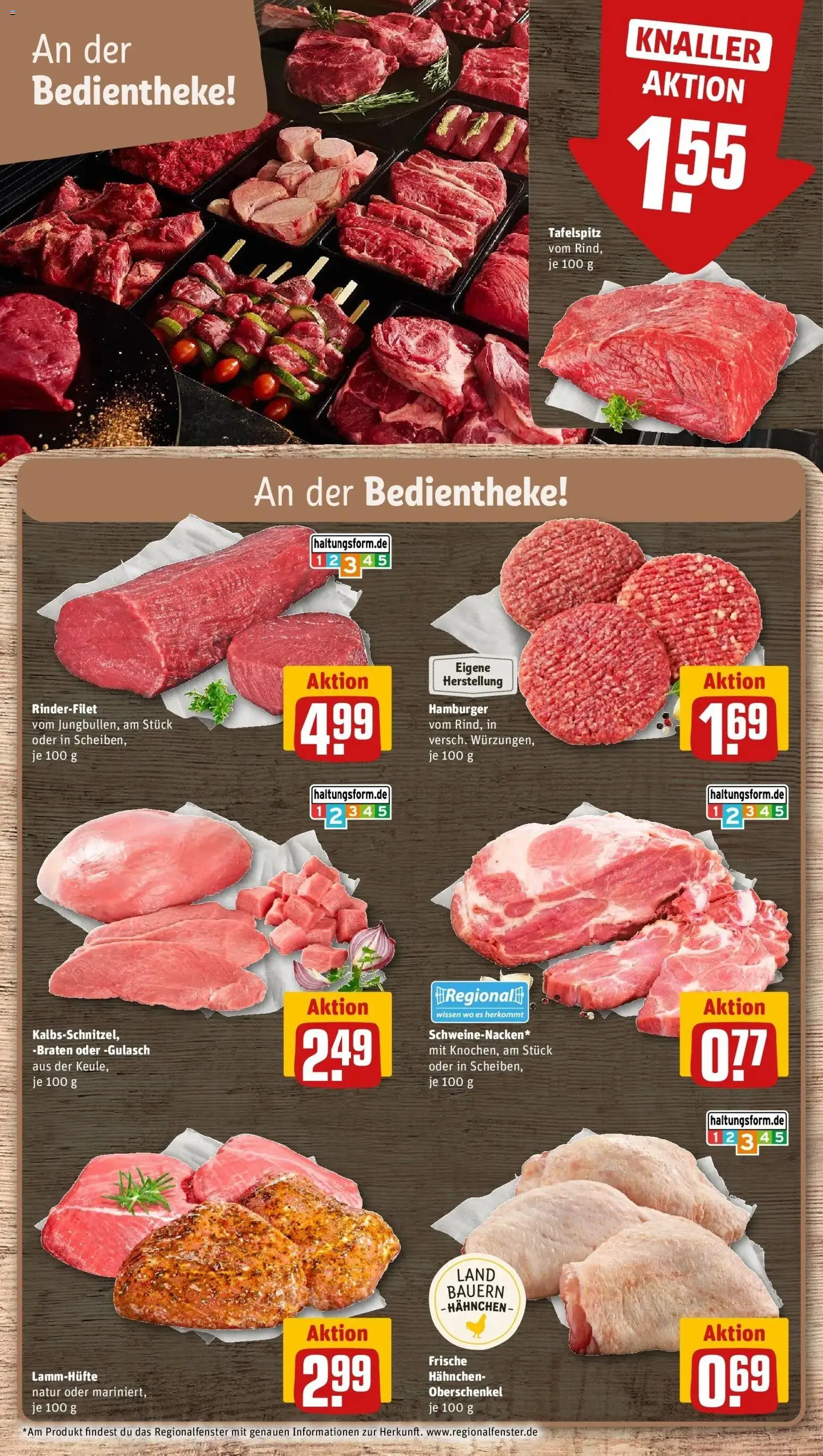 Rewe Prospekt Algermissen – gültig ab 05.07.2026 | Seite: 8 | Produkte: Tafelspitz, Hahnchen, Rinderfilet, Gulasch