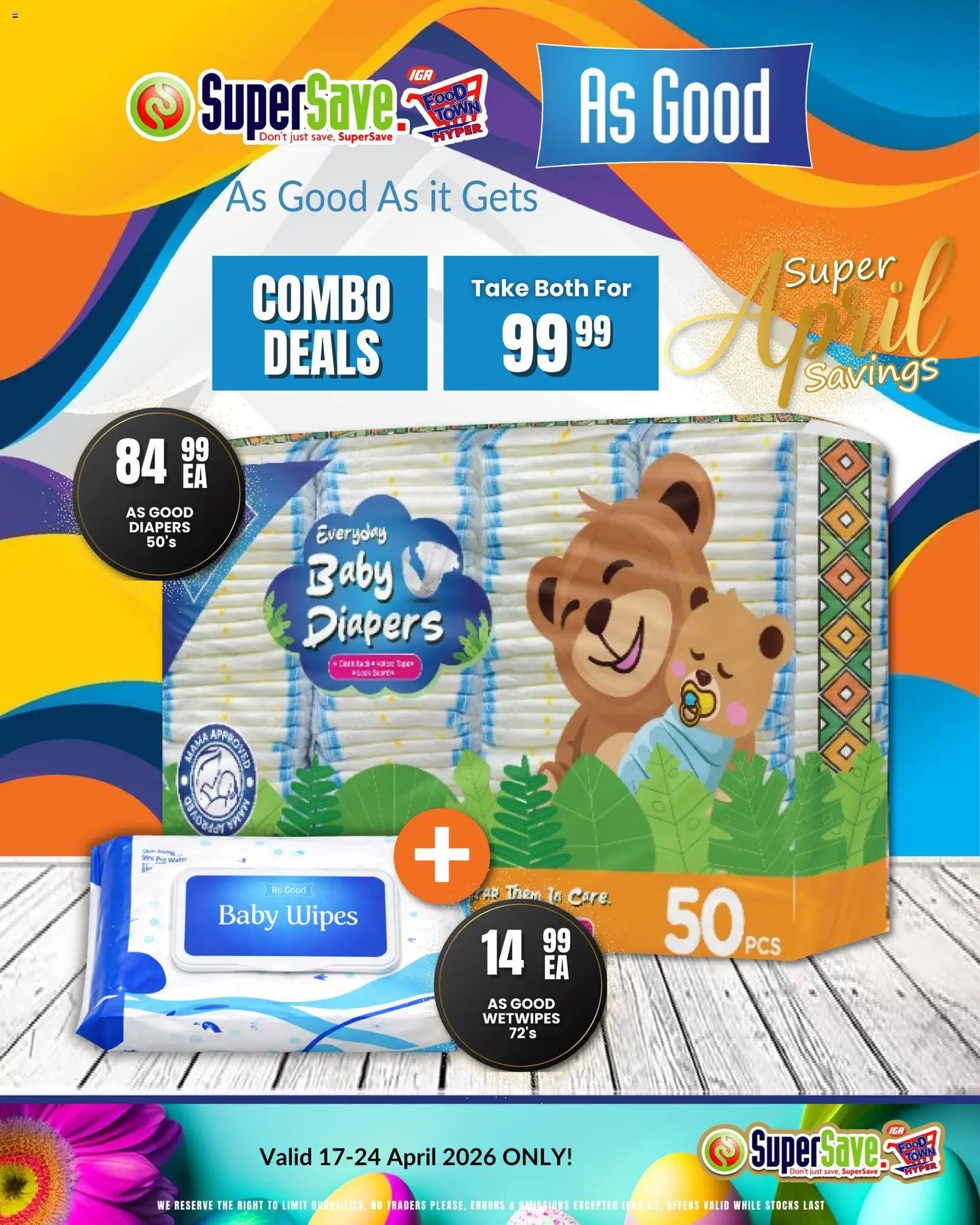 New Super Save catalogue – valid from 17.04.2026 | Page: 54 | Products: Water, Wetwipes