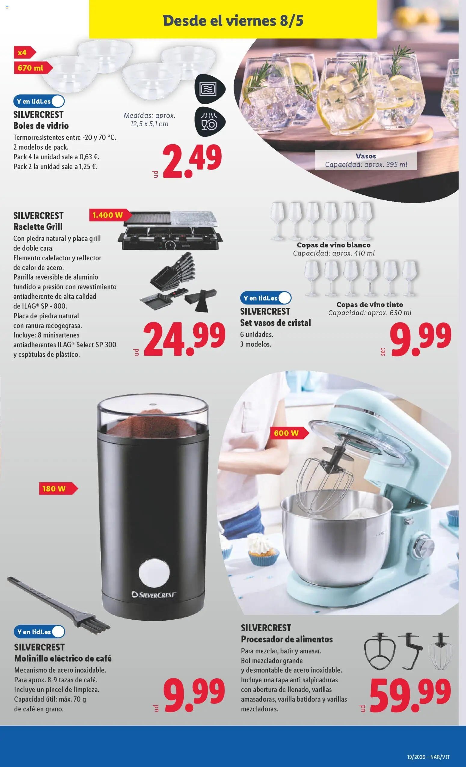 Lidl folleto de bazar │ válido desde el 04.05.2026 | Página: 25 | Productos: Vino, Parrilla, Batidora, Κούβα
