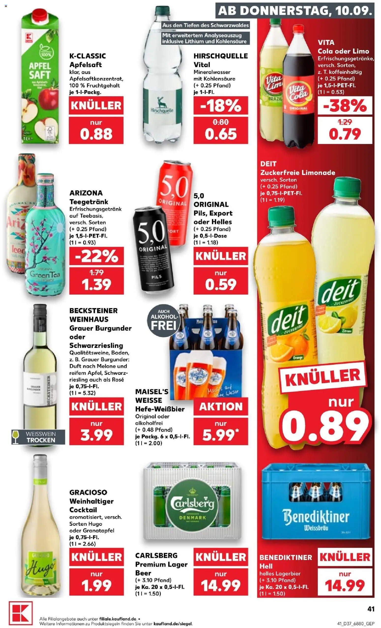 Kaufland Prospekt Völklingen – gültig ab 10.09.2026 | Seite: 41 | Produkte: Granatapfel, Weißwein, Duft, Hugo