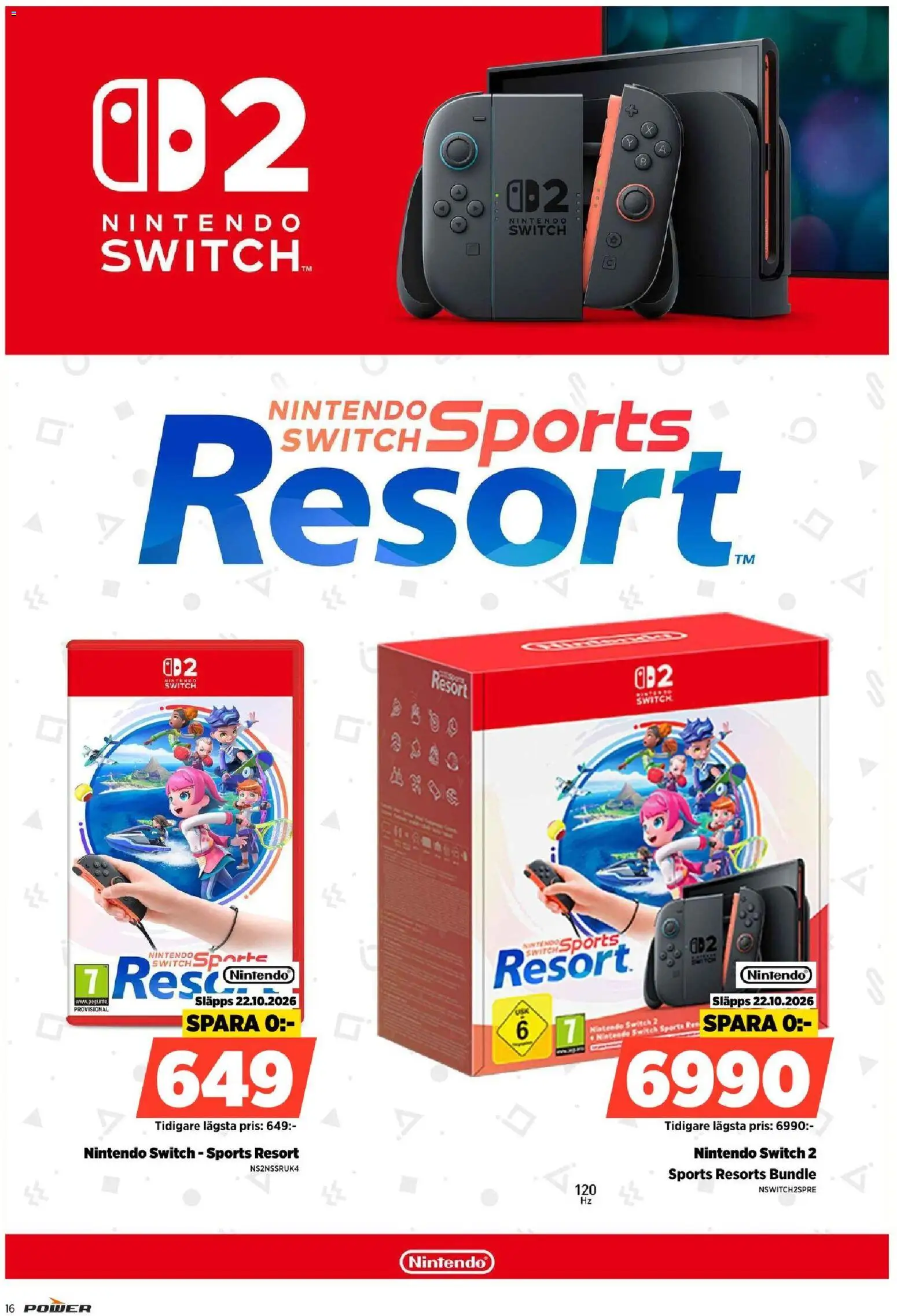Power reklamblad aktuell från 12/10/2026 | Sida: 16 | Produkter: Ben, Nintendo switch