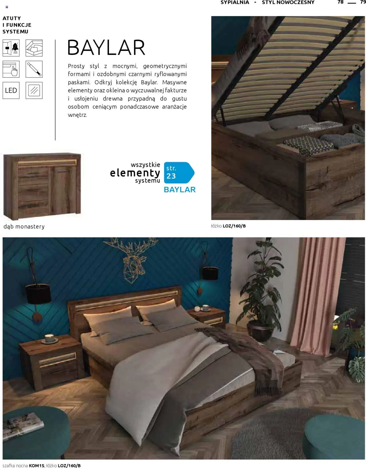 Black Red White Gazetka - Katalog rodzinnych wnętrz od 24.05.2024 | Strona: 79 | Produkty: Łóżko