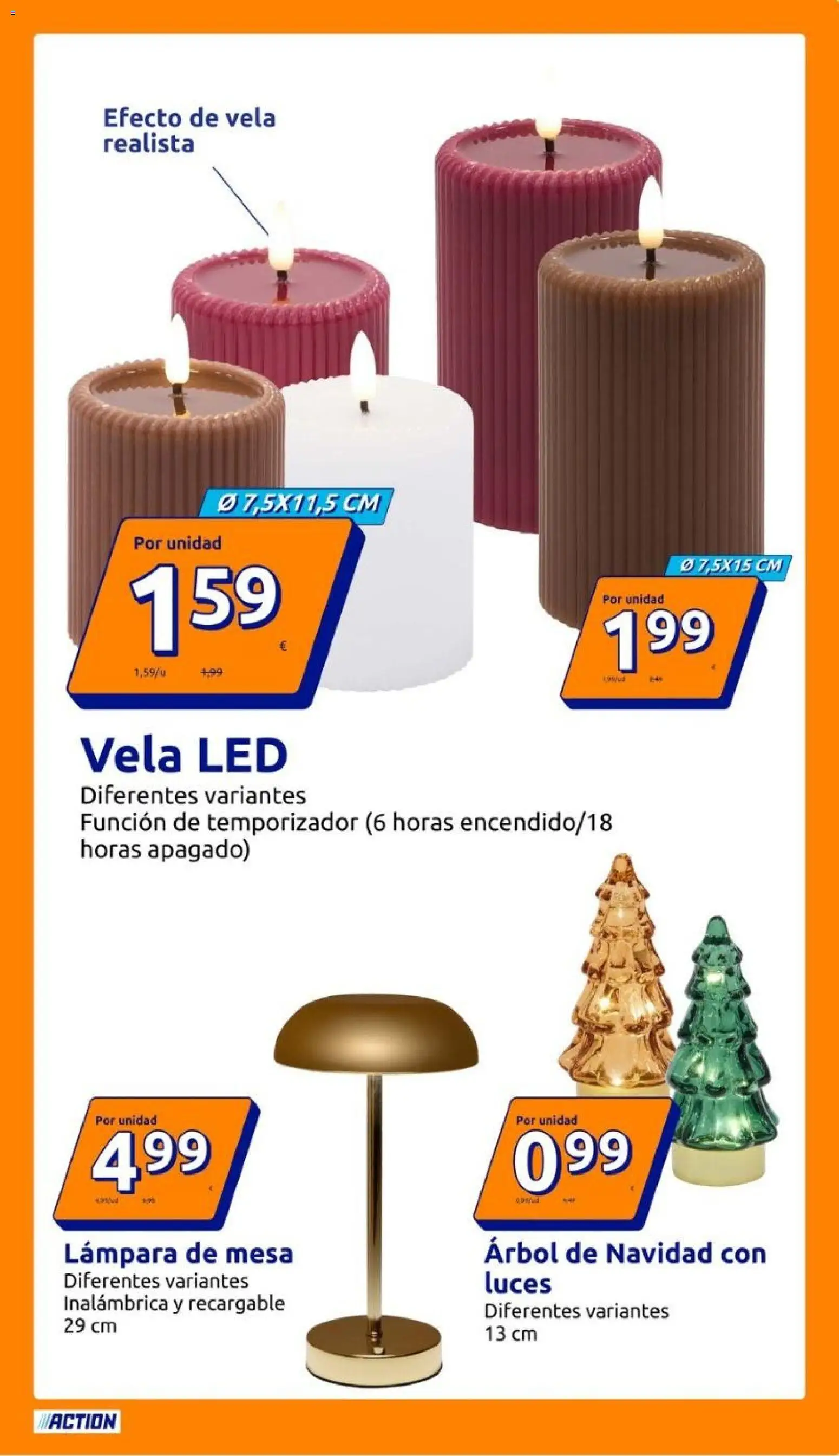 Action folleto │ válido desde el 21/10/2026 | Página: 13 | Productos: Vela, Mesa, Lámpara