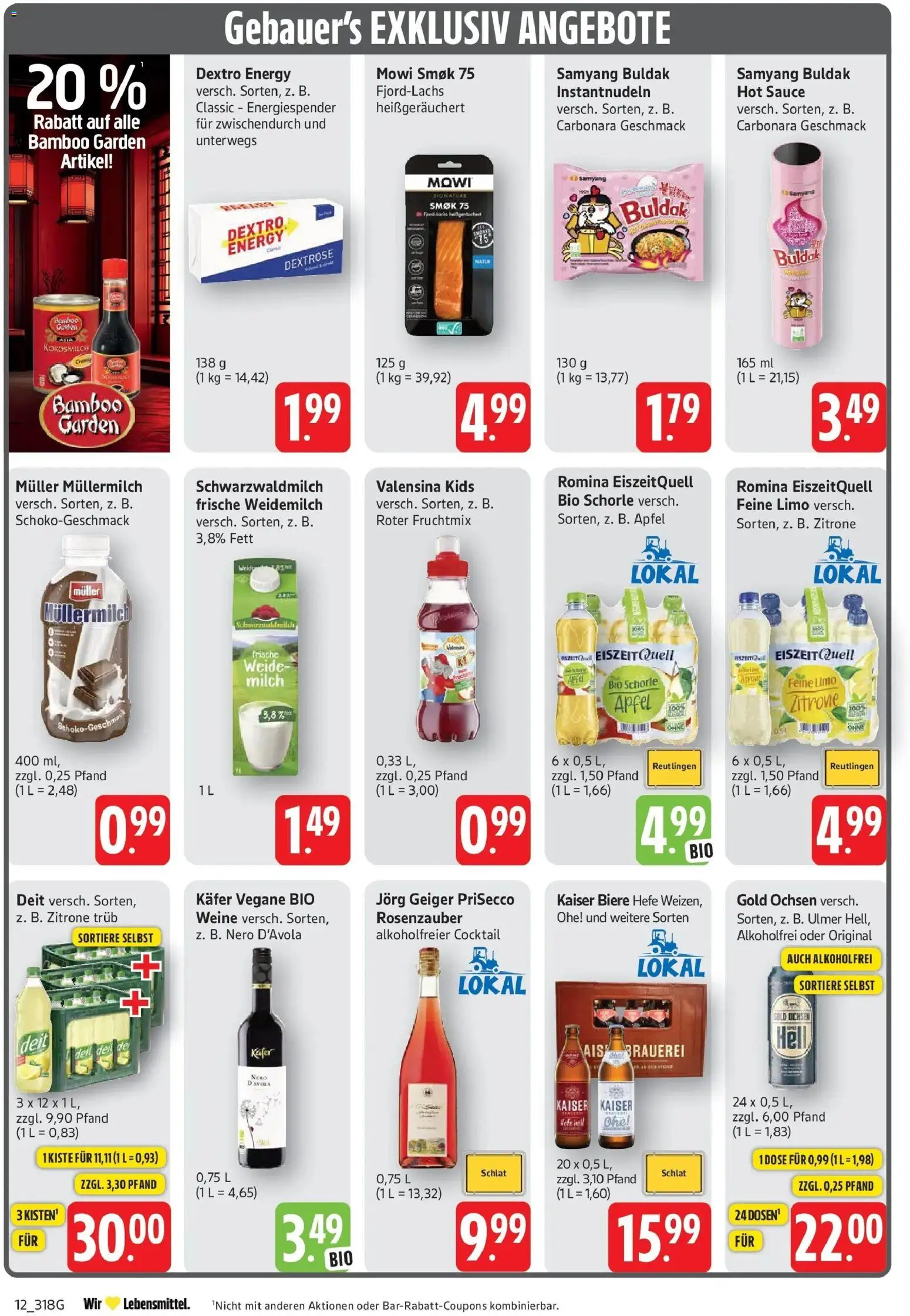 Edeka Prospekt Eislingen (ab 07.09.2026) » Angebote Online | Seite: 12 | Produkte: Milch, Energy, Valensina, Muller mullermilch