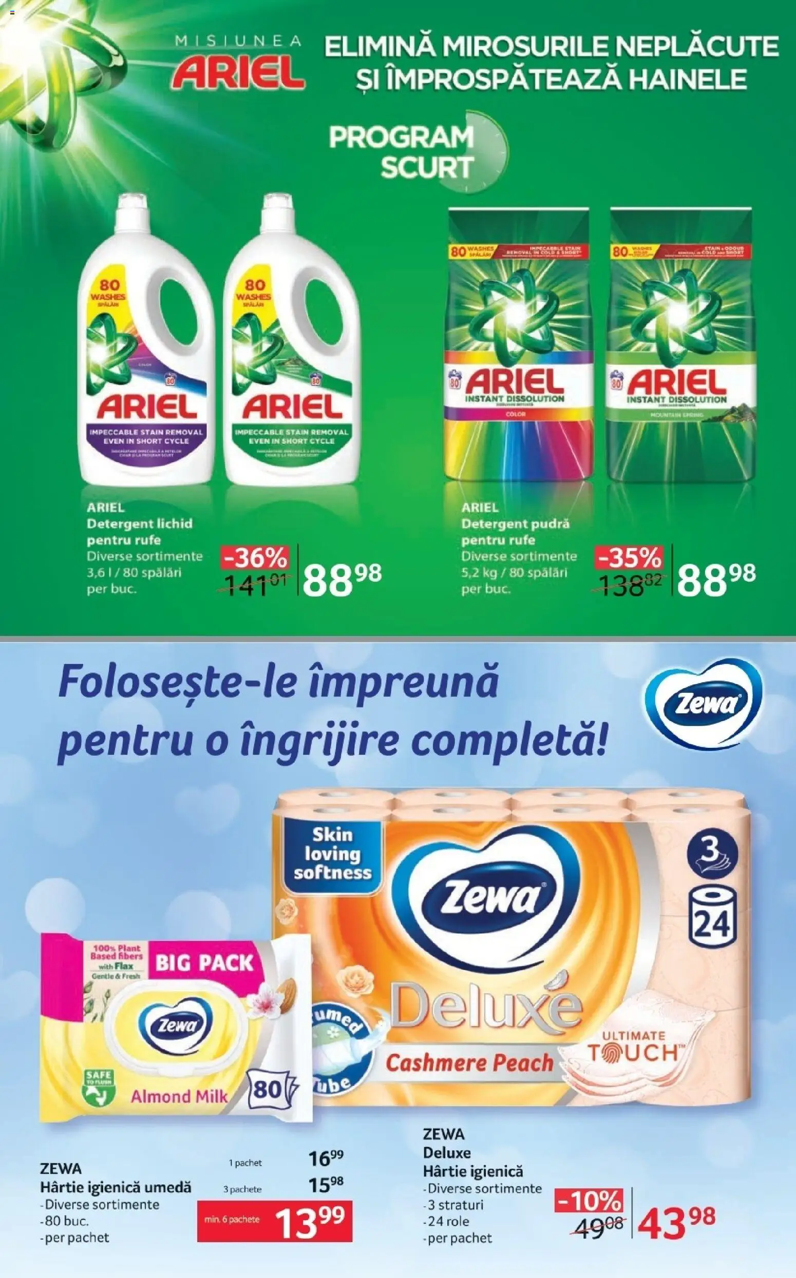 Noul catalog Selgros – valabil de la 16.10.2026 | Pagină: 15 | Produse: Role, Pudră, Detergent, Deluxe