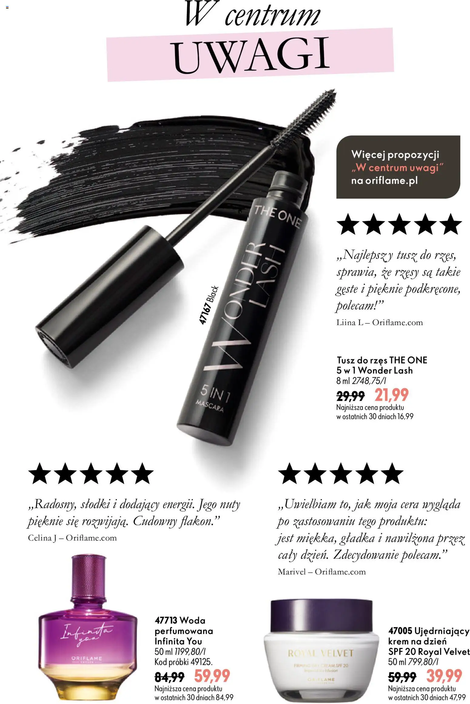 Oriflame Katalog Highlights 15 od 21.10.2026 | Strona: 5 | Produkty: Tusz do rzęs, Krem, Woda