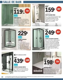 Brico E.Leclerc - Prévisualisation de Brico E.Leclerc catalogue valide à partir de 26.05.2026 | Page: 4 | Produits: Porte, Poignées, Douche