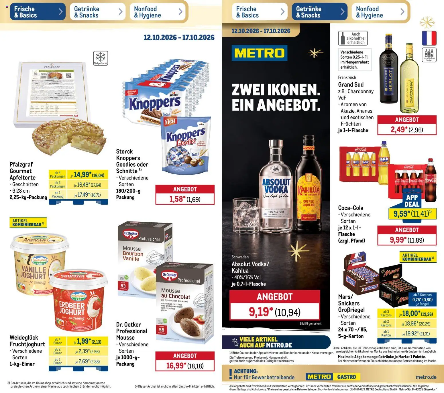 Metro Prospekt – gültig ab 12.10.2026 | Seite: 11 | Produkte: Joghurt, Vanille, Grand sud, Knoppers