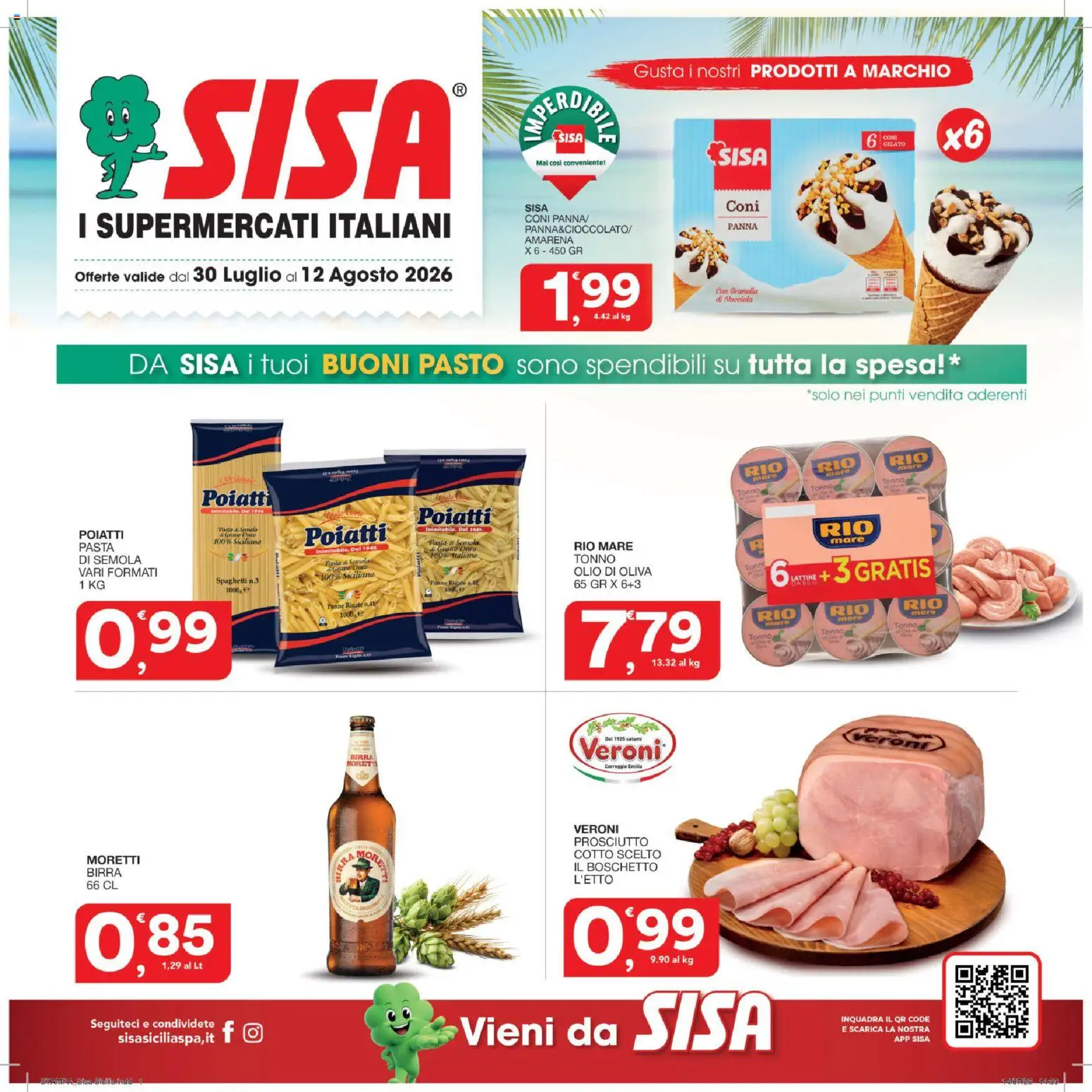 Volantino SISA del 30/07/2026 | Pagina: 1