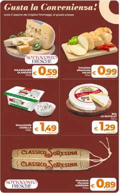 Anteprima del volantino Ipercoop volantino Sicilia valido a partire dal 31/07/2026 | Pagina: 16 | Prodotti: Provolone, Stracciatella