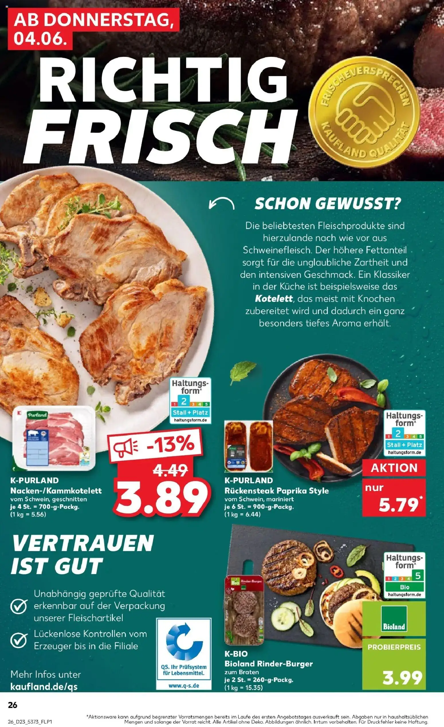Kaufland Prospekt Oldenburg – gültig ab 04.06.2026 | Seite: 26 | Produkte: Küche, Paprika