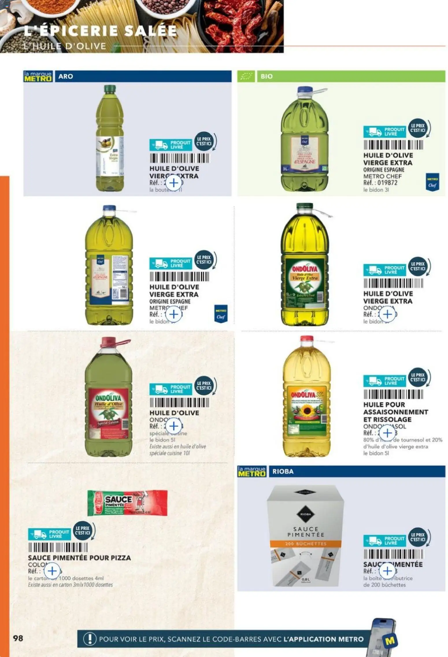 {H1} | Page: 98 | Produits: Huile D'olive, Huile, Pizza, Livre