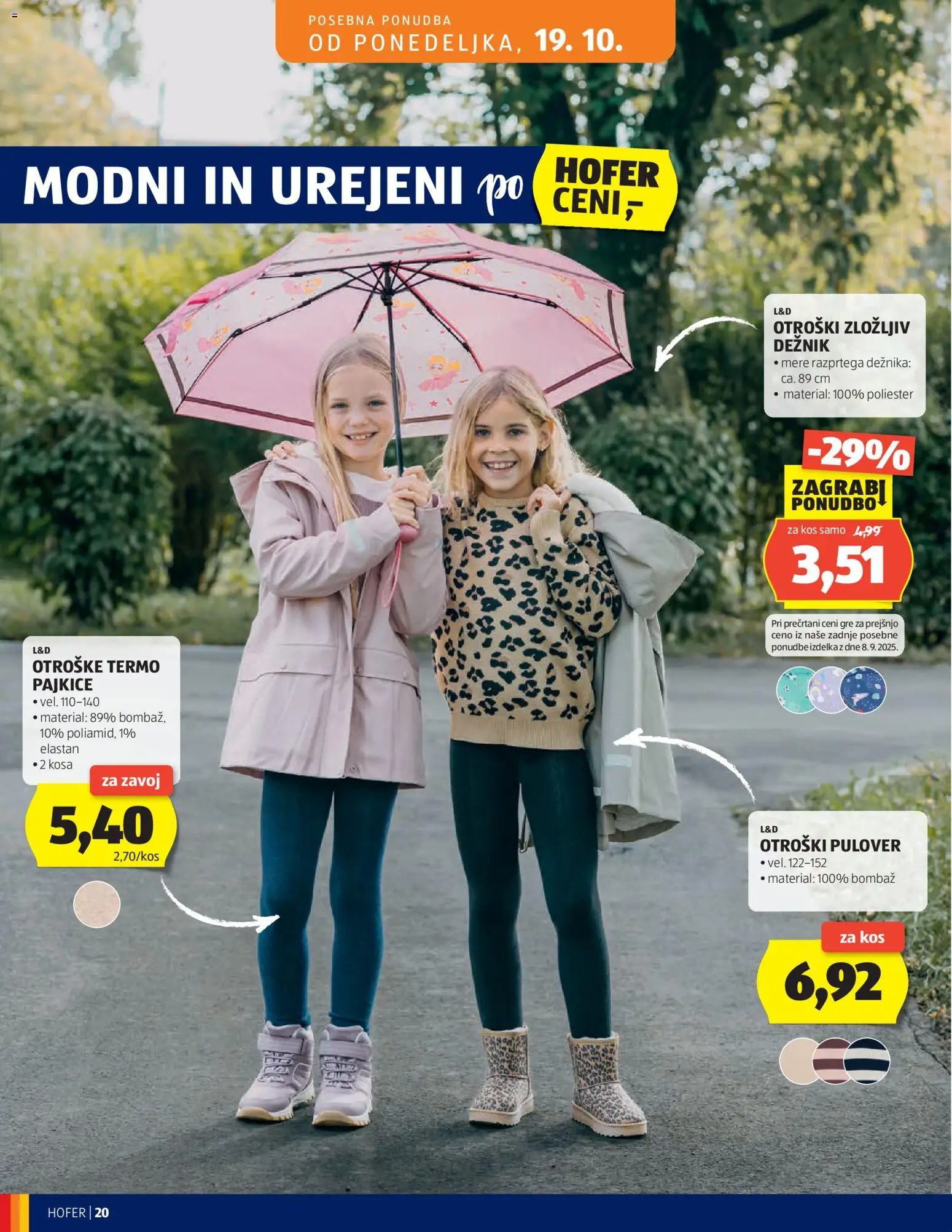 Hofer SI katalog | vrijedi od 14.10.2026 | Stranica: 20 | Proizvodi: Zavoj