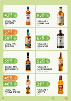 Pogląd oferty "Eurocash gazetka - Katalog Alkoholowy" - ważna od 01.05.2026 | Strona: 27 | Produkty: Grant's, Bourbon, Whisky