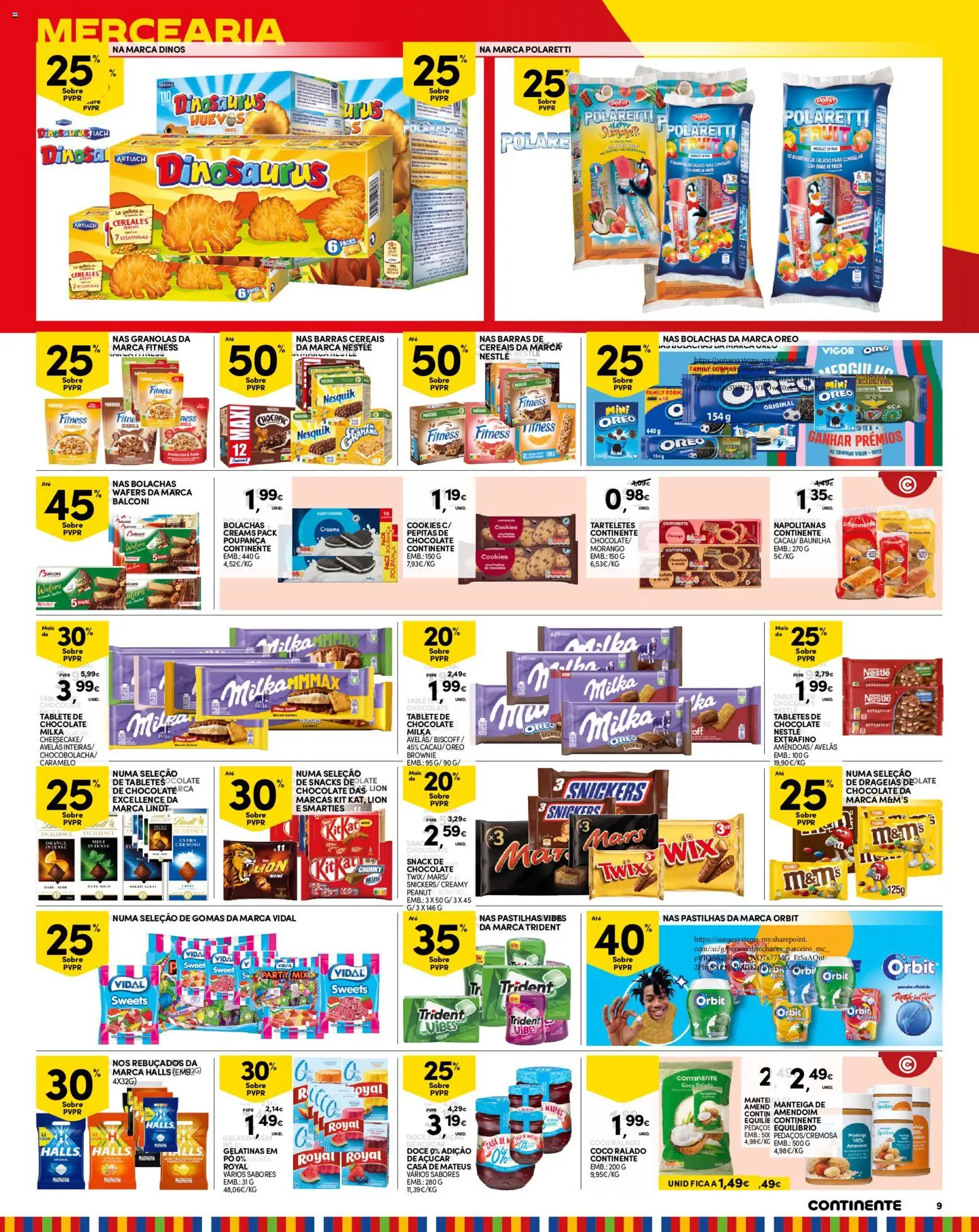 Continente Madeira │ válido de 16.06.2026 | Página: 9 | Produtos: Bolachas, Pó, Rebuçados, Colete