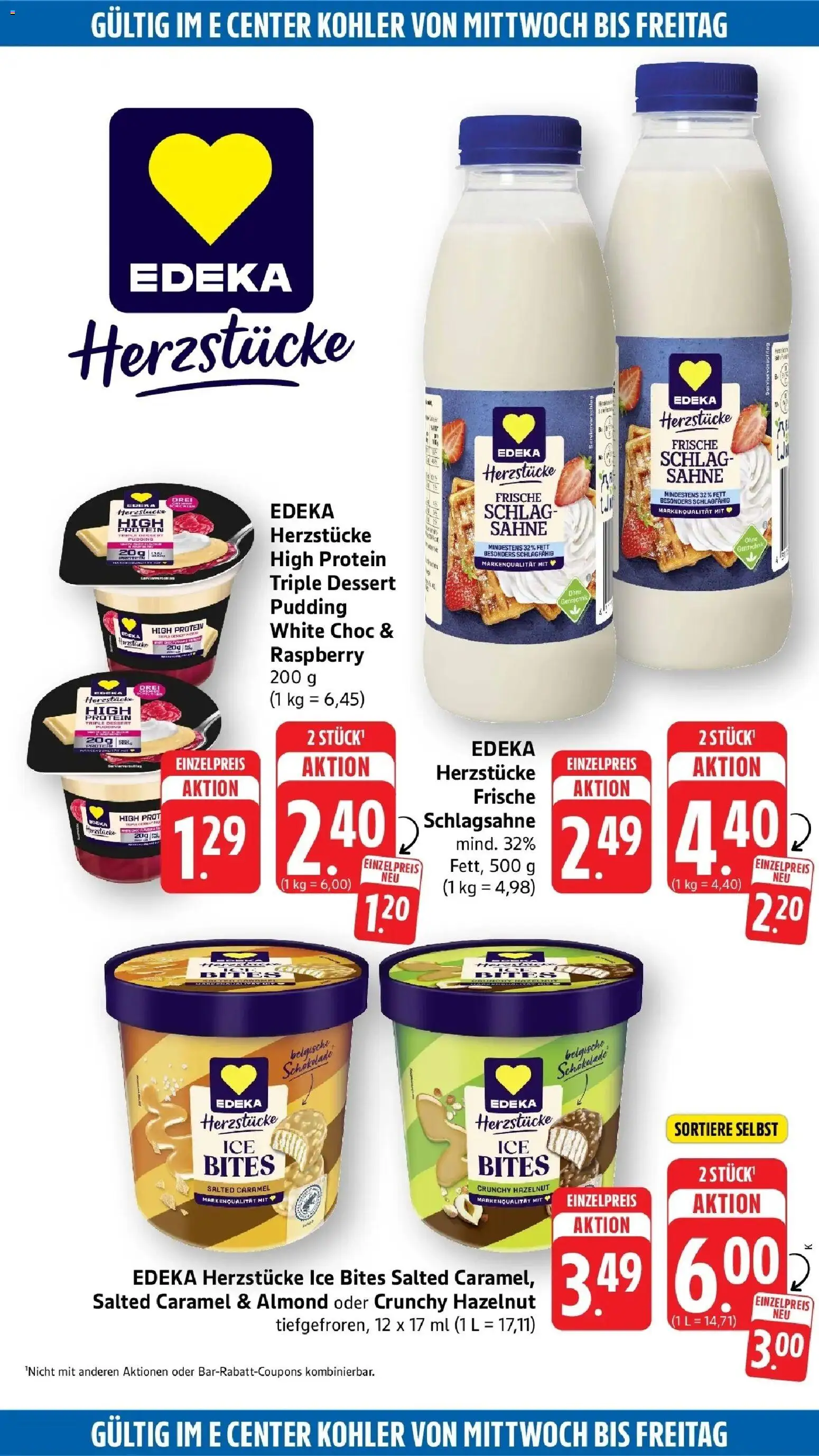 Edeka Prospekt Ettenheim – gültig ab 28.09.2026 | Seite: 48 | Produkte: Schlagsahne, Schokolade, Pudding, Sahne