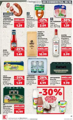 Kaufland Prospekt Jena ab 08.10.2026 gültig | Seite: 23 | Produkte: Mineralwasser, Kräutertee, Knoblauch, Salami