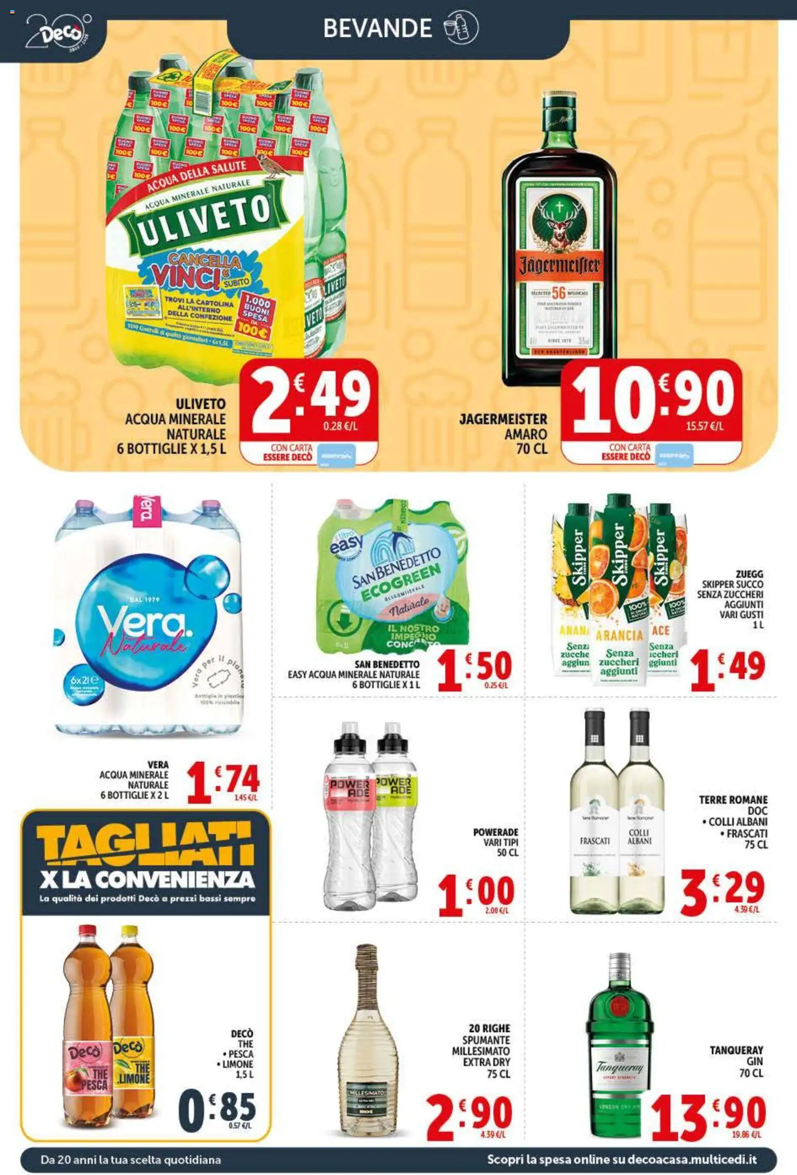 Volantino Decò del 20.05.2026 | Pagina: 10 | Prodotti: Acqua, Limone, Arancia, Acqua minerale