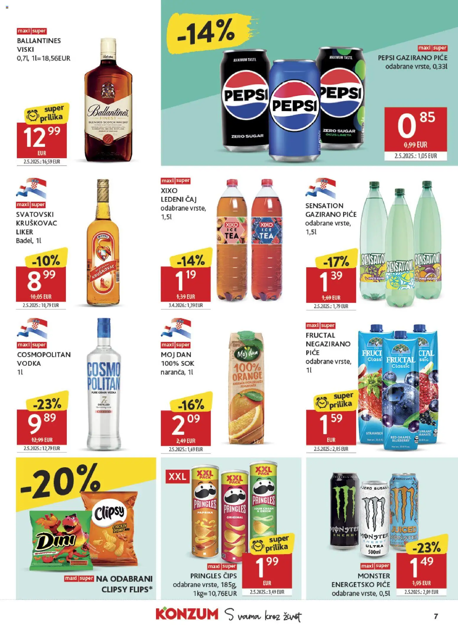 Konzum HR akciós ujság - amely érvényes a következő dátumtól: 2026.08.04. | Oldal: 7