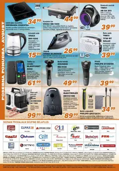 Bela plus katalog akcije – veljaven od 19.08.2026 | Stran: 8 | Izdelki: Telefon, Zvocnik, Kuhalnik, Bluetooth zvočnik