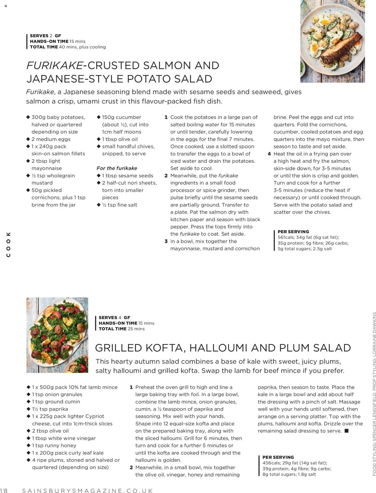 {H1} | Page: 18 | Products: Salt, Sesame, Ingredients, Cucumber