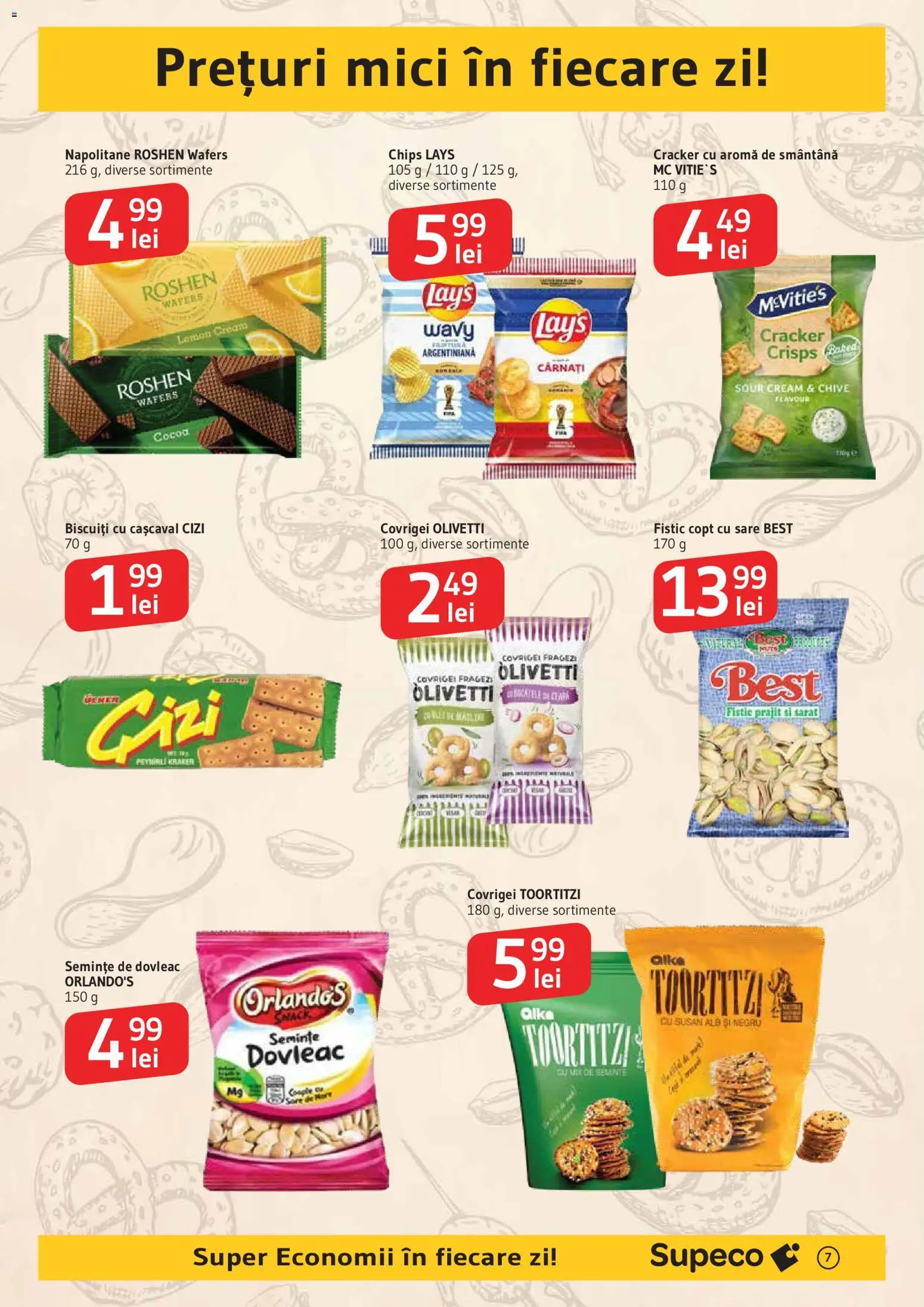 Noul catalog Supeco – valabil de la 11.06.2026 | Pagină: 7 | Produse: Dovleac, Semințe, Smântână, Biscuiți