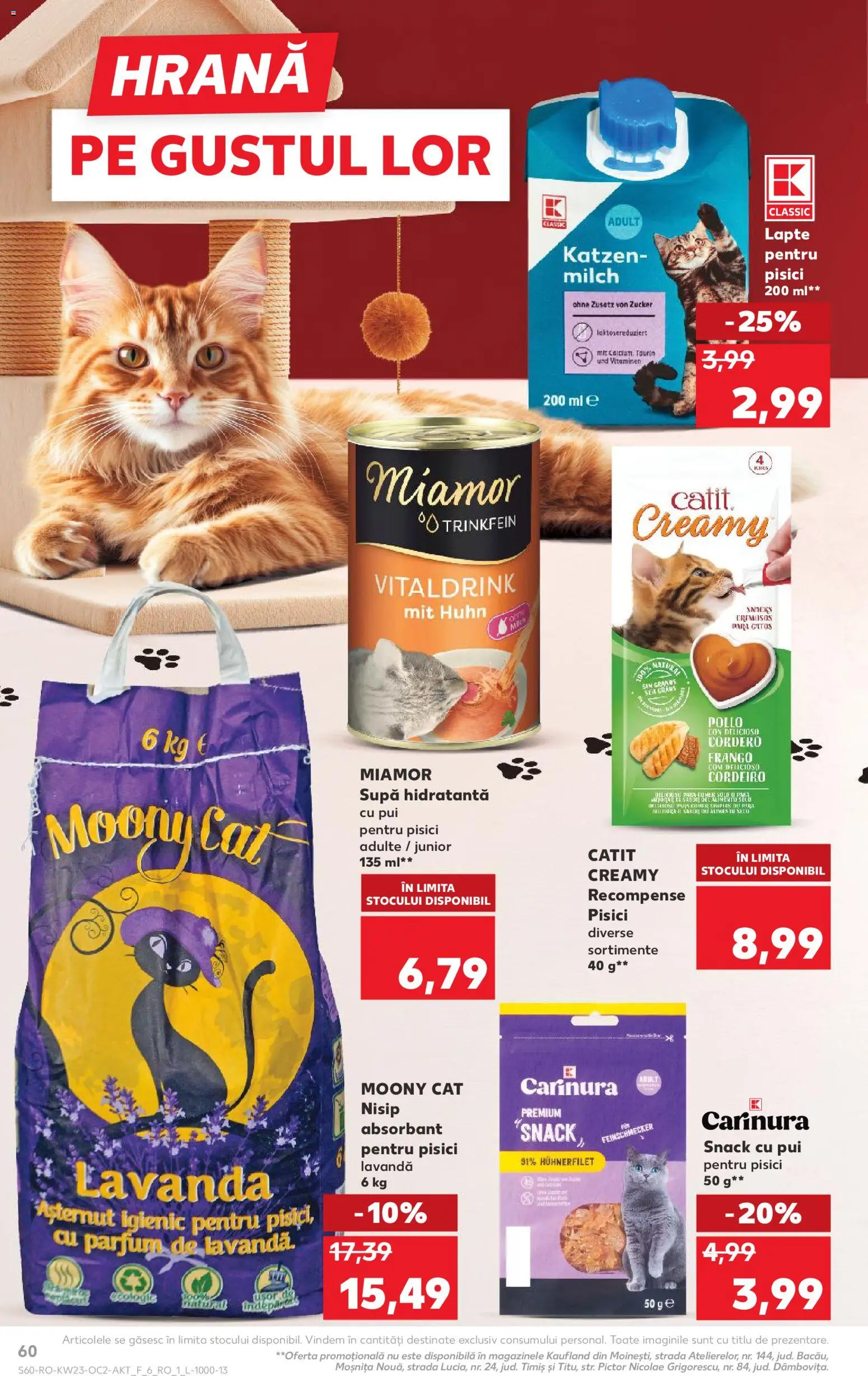 Noul catalog Kaufland – valabil de la 03.06.2026 | Pagină: 60 | Produse: Pară, Hacıyatmaz Kedi Oyuncağı, Parfum, Lapte