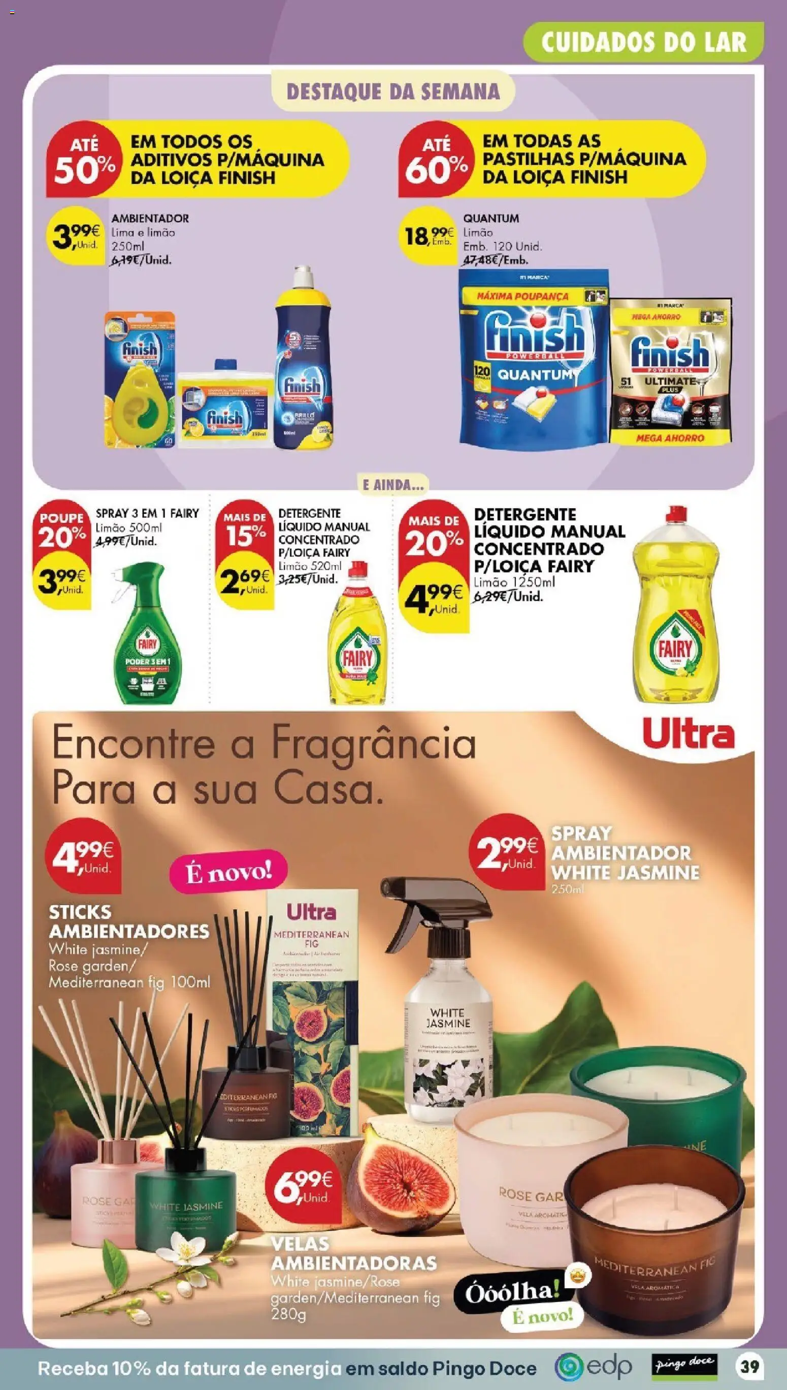 Pingo Doce folheto │ válido de 20/10/2026 | Página: 45 | Produtos: Detergente, Ambientador, Lima, Velas