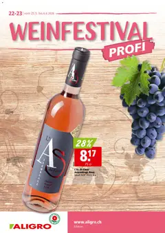 Aligro aktionen Weinfestival Matran ab 25.05.2026 gültig