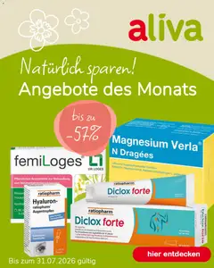 Aliva ab 03.07.2026 gültig