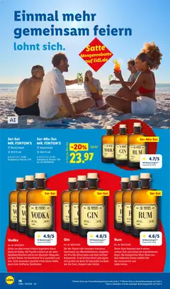 Lidl Prospekt Wein & Spirituosen ab 01.08.2026 gültig | Seite: 16 | Produkte: Rum, Duft, Vodka, Gin
