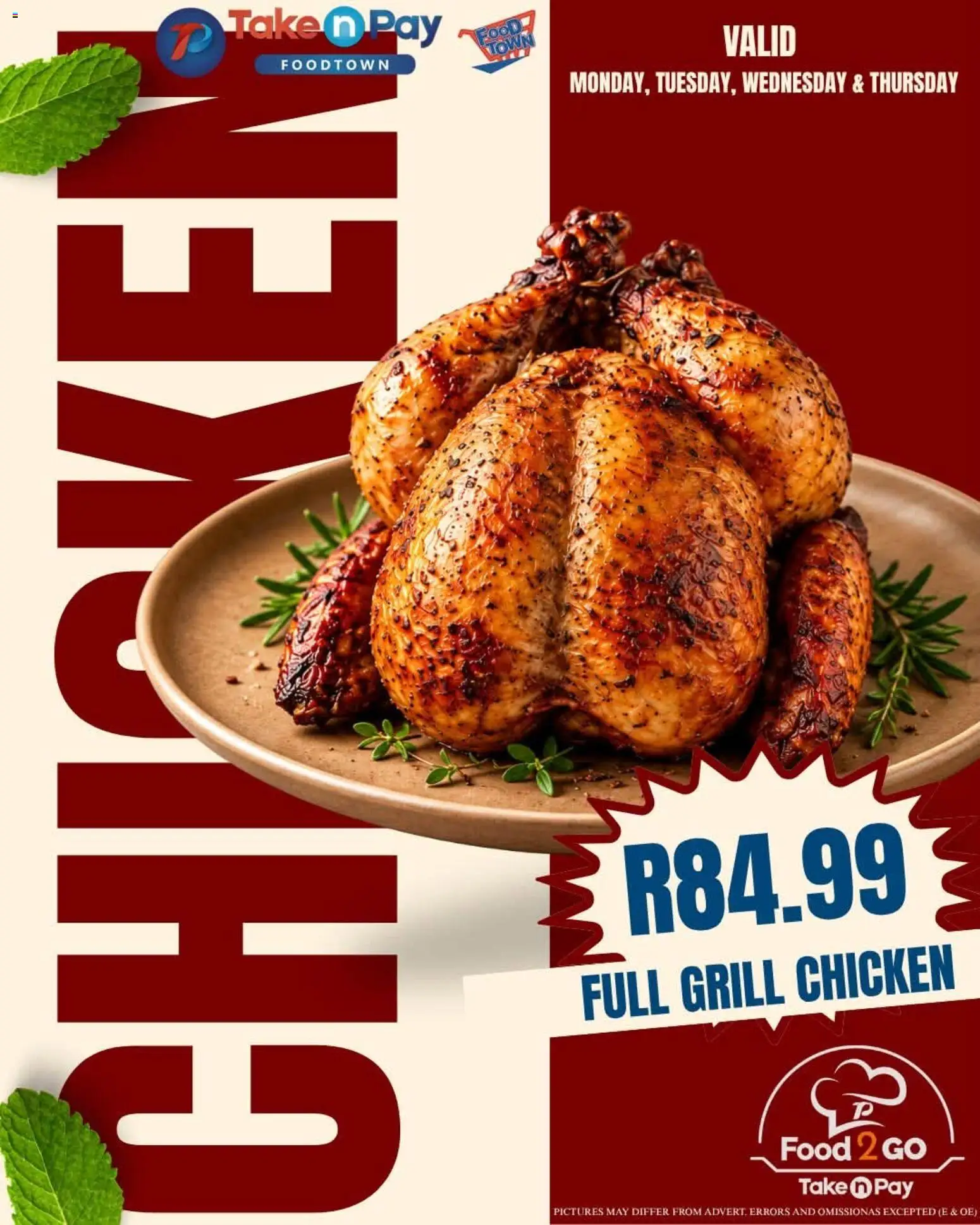 New Take n Pay catalogue – valid from 26/10/2026 | Page: 5 | Products: Grill, Chicken