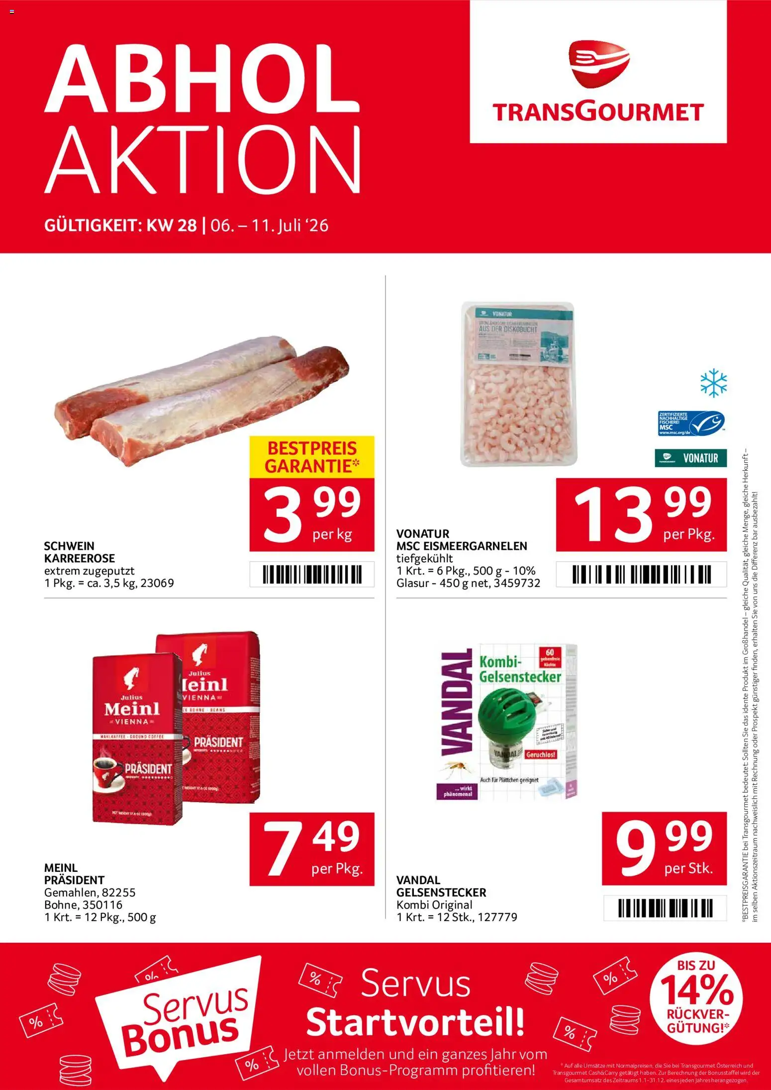 Transgourmet Flugblatt gültig ab 06.07.2026 | Seite: 1