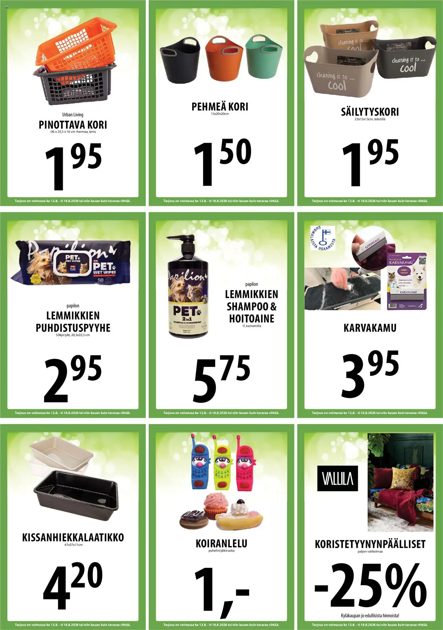 Tuuri tarjoukset – voimassa 12/08/2026 alkaen | Sivu: 18 | Tuotteet: Shampoo, Hoitoaine, Kori